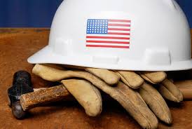 Image depicting US Labor - Hard Hat and Gloves